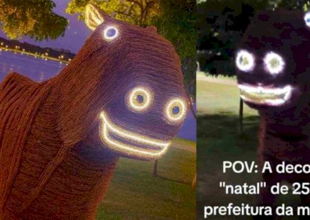 Após virar piada, capivara natalina é reprovada e prefeitura decide não pagar R$ 25 mil pela escultura