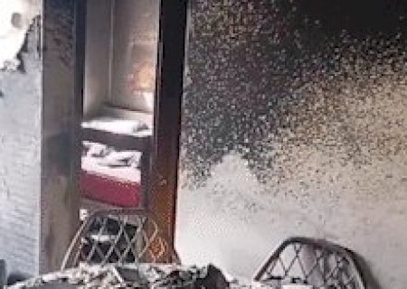 Inc&ecirc;ndio em apartamento destr&oacute;i sala e mata gato carbonizado no Pioneiros