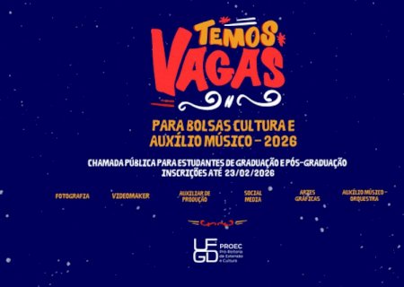 UFGD oferece 19 vagas de Bolsa Cultura e Auxílio Músico