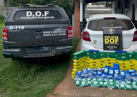 Homem é preso e adolescente apreendida com 122 quilos de drogas que seriam levadas para Naviraí