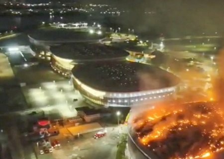 Incêndio não atinge pista do Velódromo Olímpico no Rio