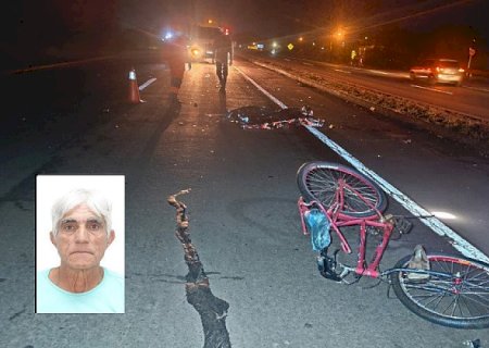 Idoso em bicicleta morre ao ser atropelado por carro entre viaduto do DOF e Parque de Exposições