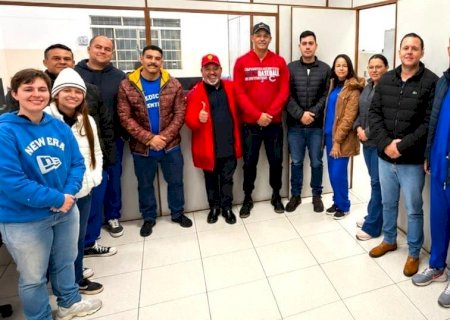Lideranças da Segurança Pública estadual em Ponta, estiveram reunidos com Carlos Bernardo durante agenda do Projeto 2026