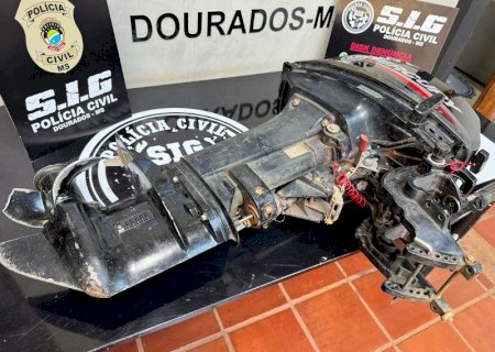 Homem que furtou motor de barco deixado na frente da casa do proprietário é preso