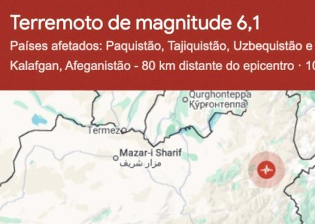 Forte terremoto atinge Hindu Kush, sacudindo Afeganistão e Paquistão