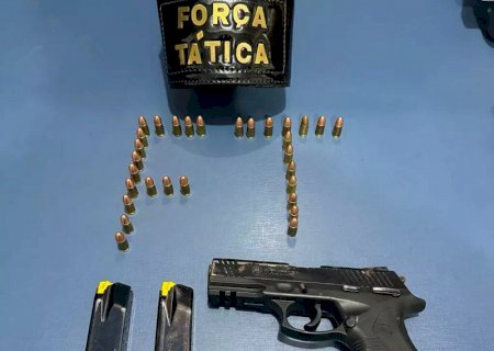 Suspeito de estar em lista de execução é preso com pistola e munições