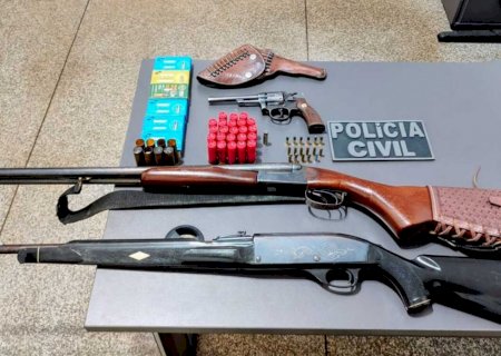 Polícia encontra arsenal com quase 400 munições durante atendimento de violência doméstica