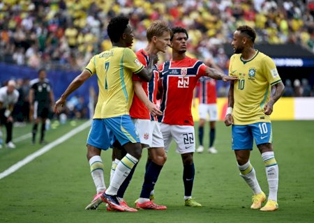 Câmera exclusiva: após marcar e provocar goleiro, Neymar deu trombada em Odegaard; assista