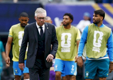 Ancelotti explica o que levou a recorde negativo de posse de bola em Brasil x Noruega; veja números