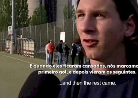 Veja show de Messi citado pelo técnico da Espanha em goleada do Barcelona juvenil há 22 anos