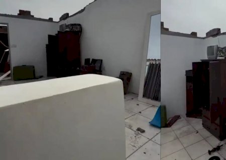 Morador de Pelotas mostra nas redes estragos causados por tempestade